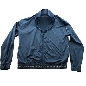 The Under Armour HeatGear Woman's Jacket Small Full Zip Stand Collar